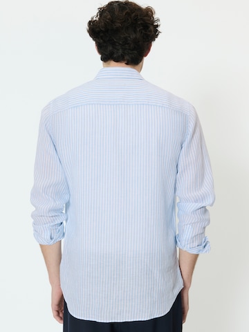 Matinique Rovný strih Košeľa 'MAMarc' - Modrá