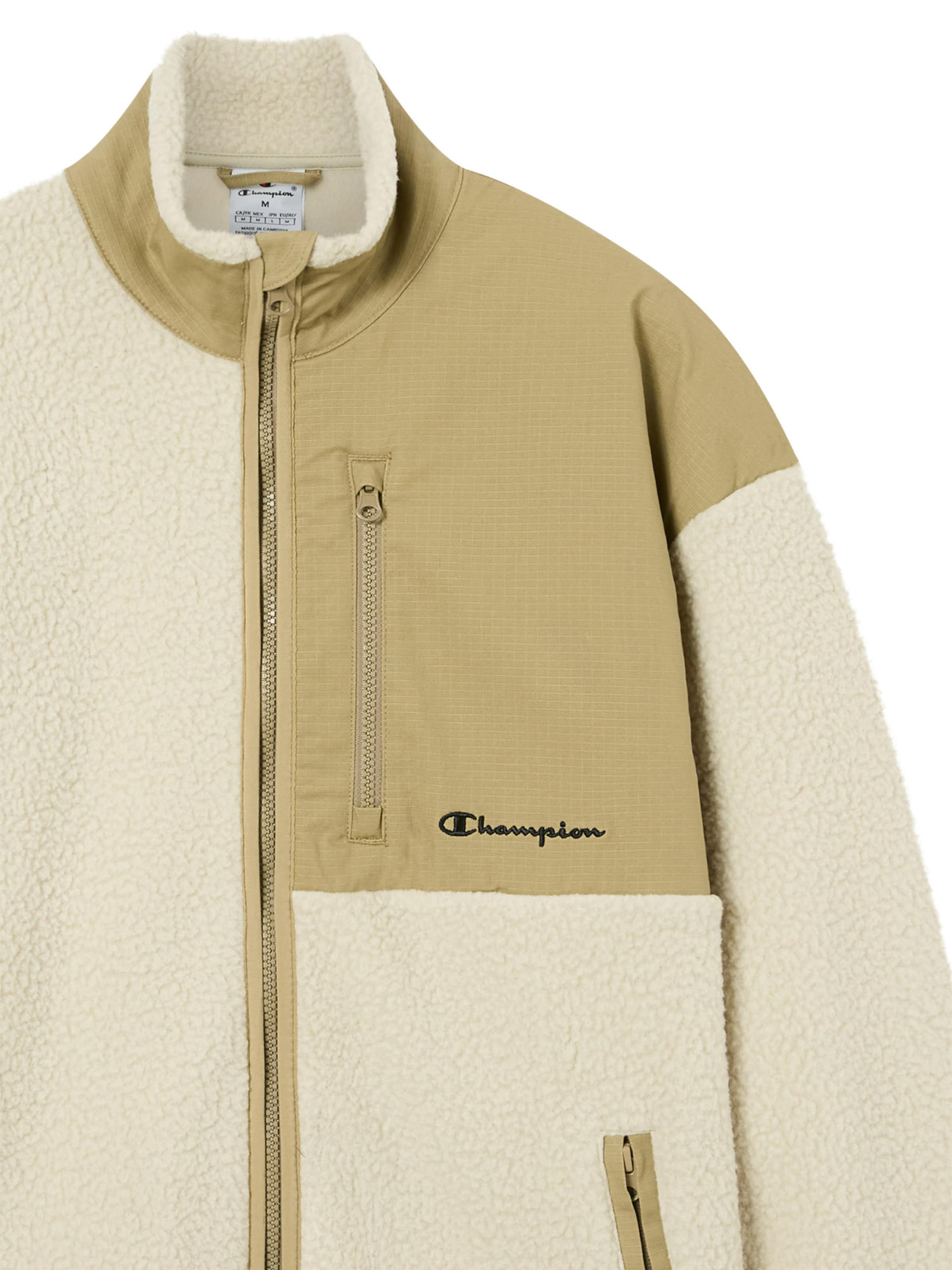 Champion Authentic Athletic Apparel Fleece jacket in Beige