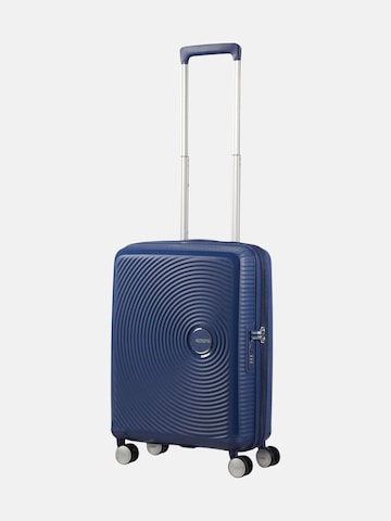 Trolley 'SOUNDBOX SPINNER 55/20 TSA EXP' di American Tourister in blu