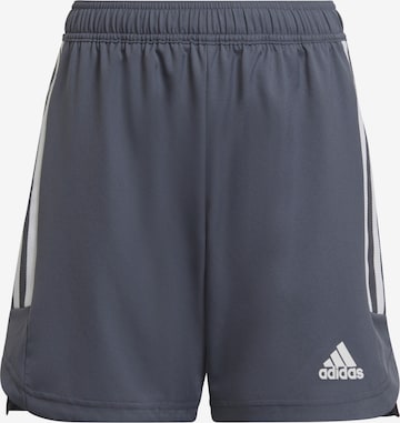 ADIDAS PERFORMANCE Regular Workout Pants in Grey: front