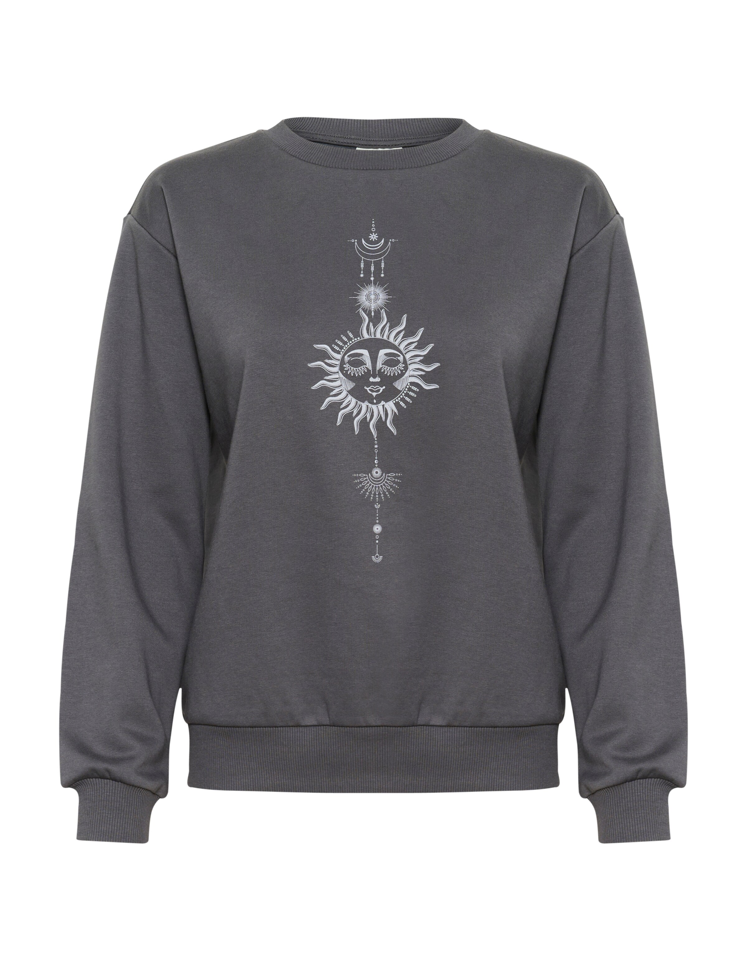 Kaffe Sweatshirt 'Sun' in Grijs: voorkant