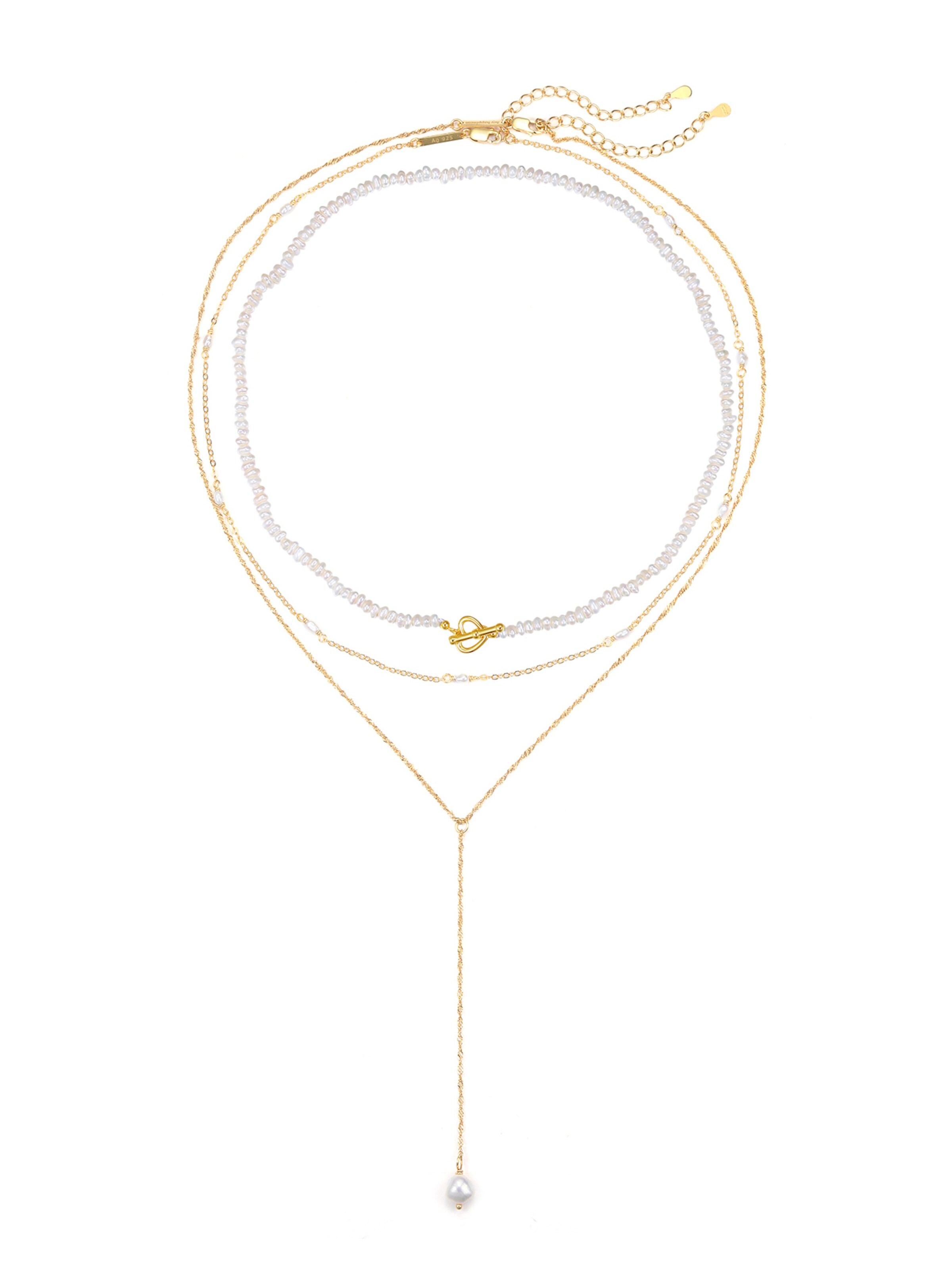 Hey Happiness Kette 'Pearl Elegance'‌‌‌ in Gold