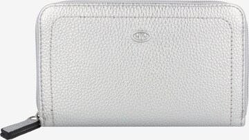 TOM TAILOR Wallet 'Ela' in Silver: front