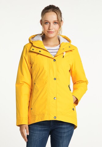 Schmuddelwedda Between-Season Jacket in Yellow: front