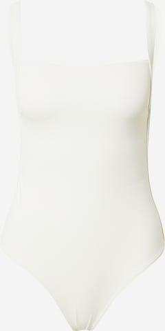 LENI KLUM x ABOUT YOU - Soutien Bustier Fato de banho 'Indra' em branco: frente