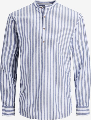 JACK & JONES Button Up Shirt 'Summer' in Blue: front