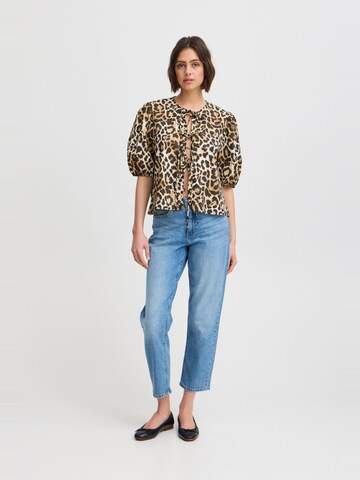 ICHI - Blusa 'Taiana' en beige