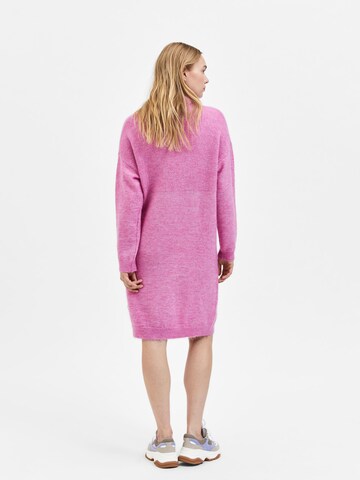 SELECTED FEMME Knitted dress 'Mola' in Pink