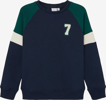 NAME IT Sweatshirt 'ROY' i blå: framsida