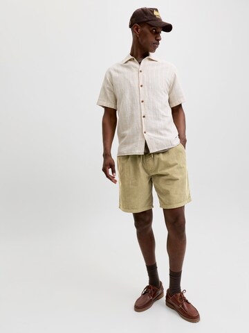 Wide Leg Pantalon 'JPSTBILL' JACK & JONES en vert