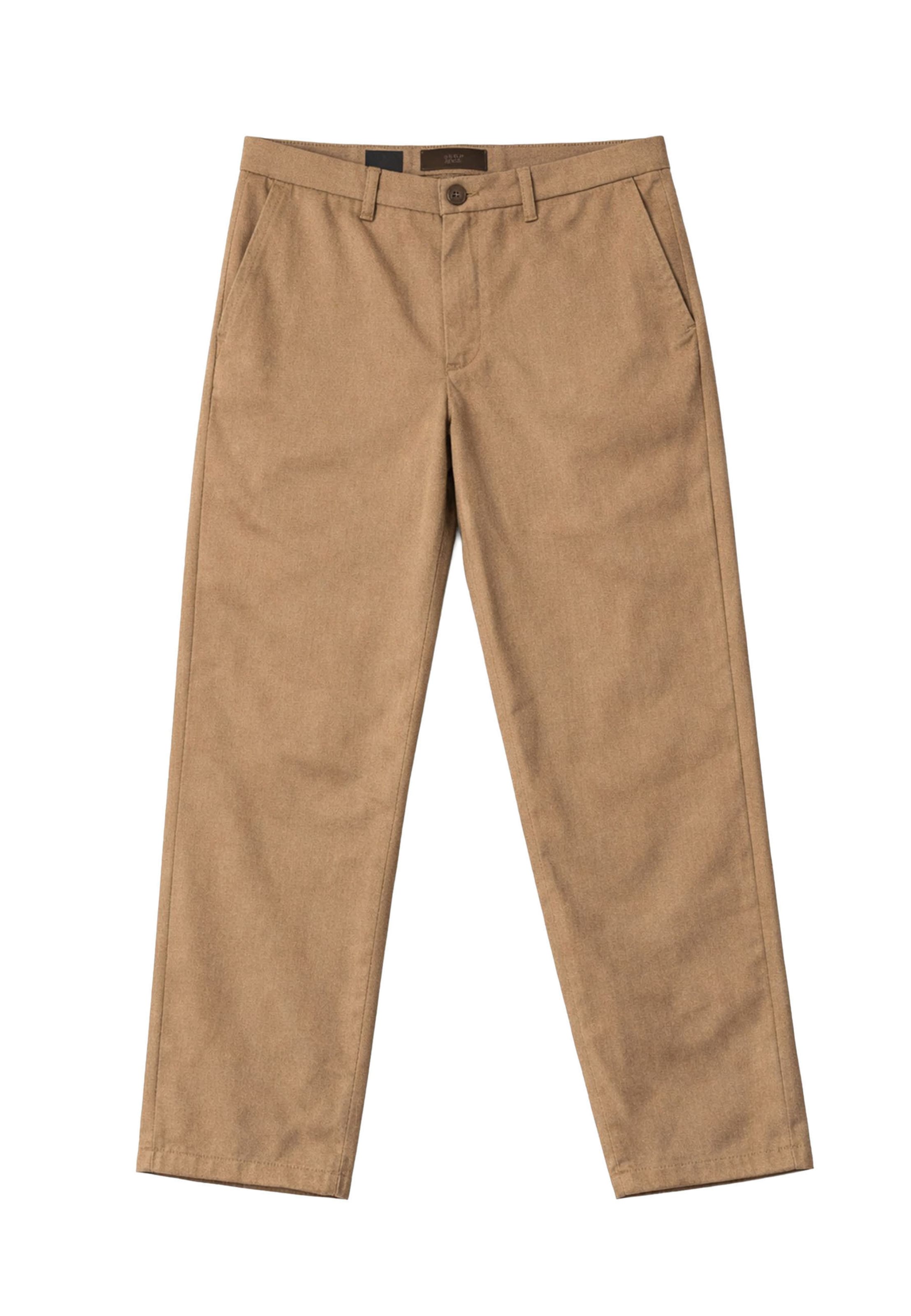 Clean Cut Copenhagen Regular Chinohose 'Marseille' in Braun: Vorderseite