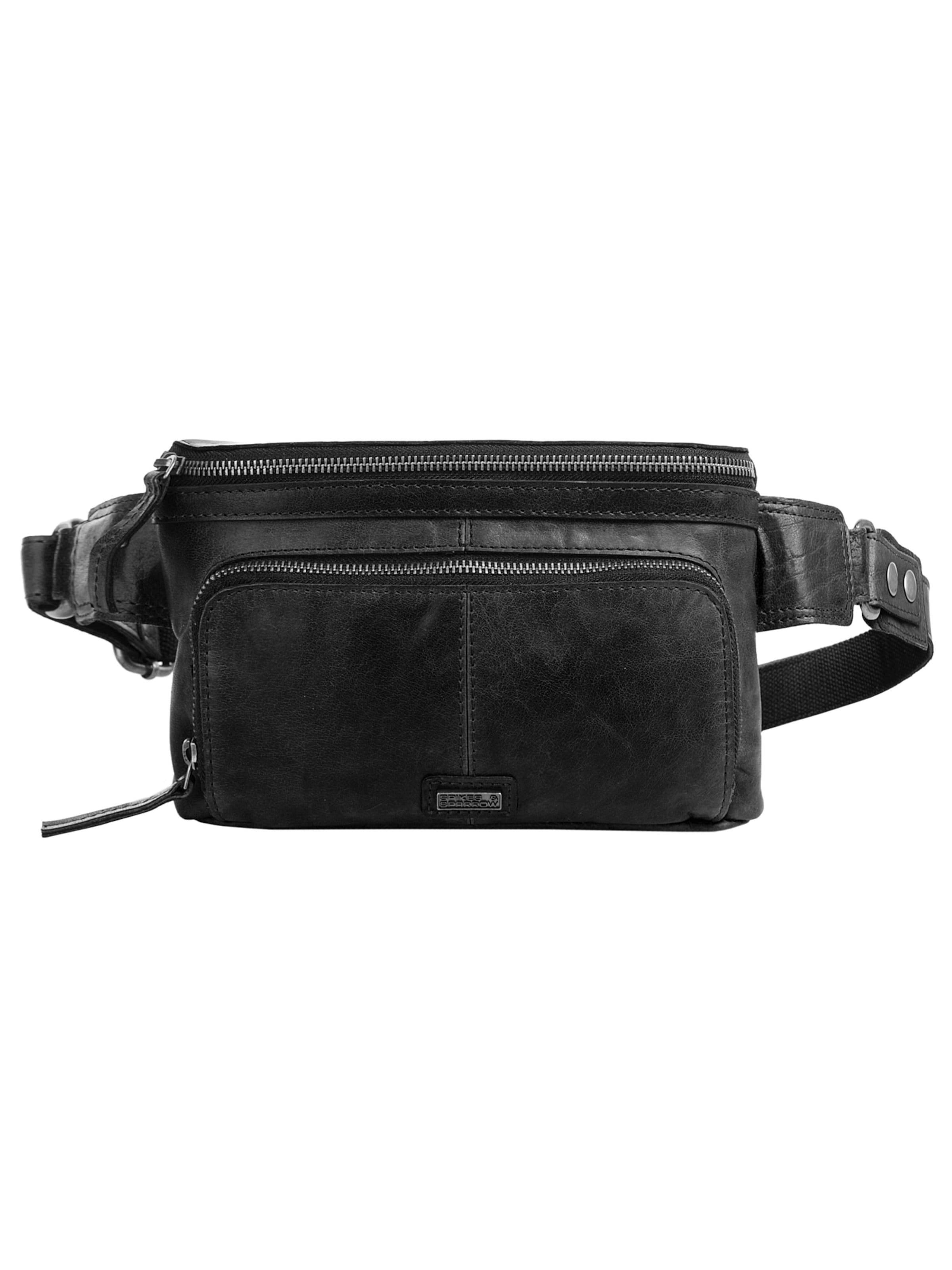 Spikes & Sparrow Gürteltasche 'Spikes & Sparrow Gürteltasche'‌‌‌‌‌‌‌‌ in Schwarz: Vorderseite
