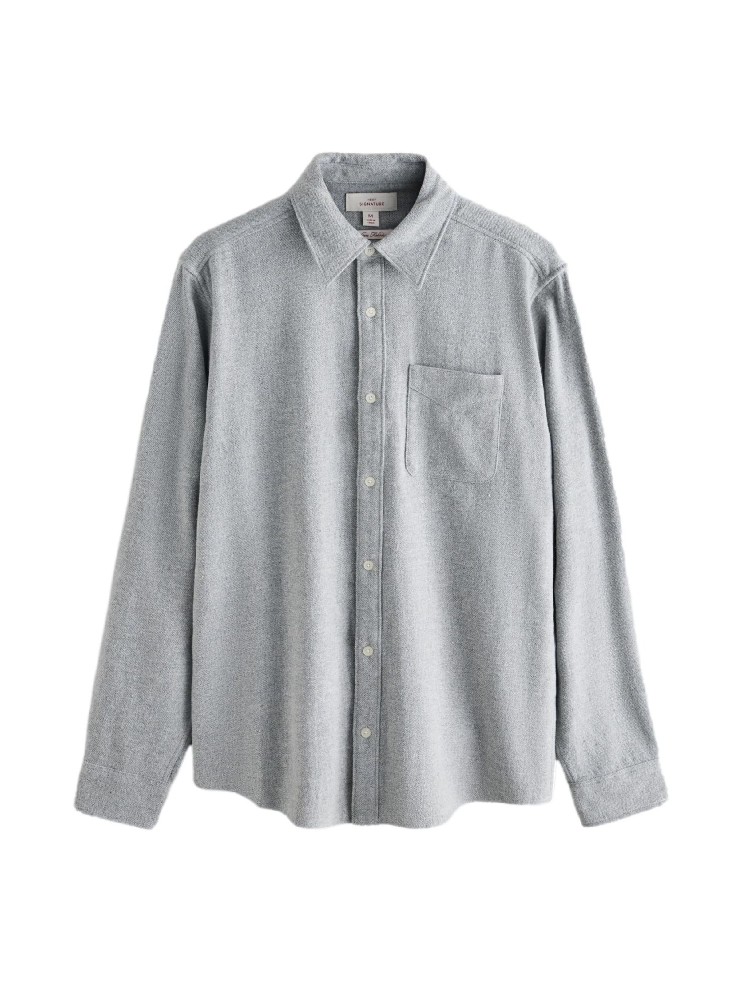 Next Regular Fit Hemd in Grau: Vorderseite