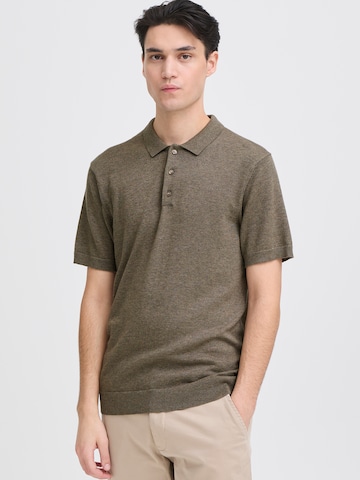 Casual Friday Strickoberteil 'CFBells' in Braun: Vorderseite