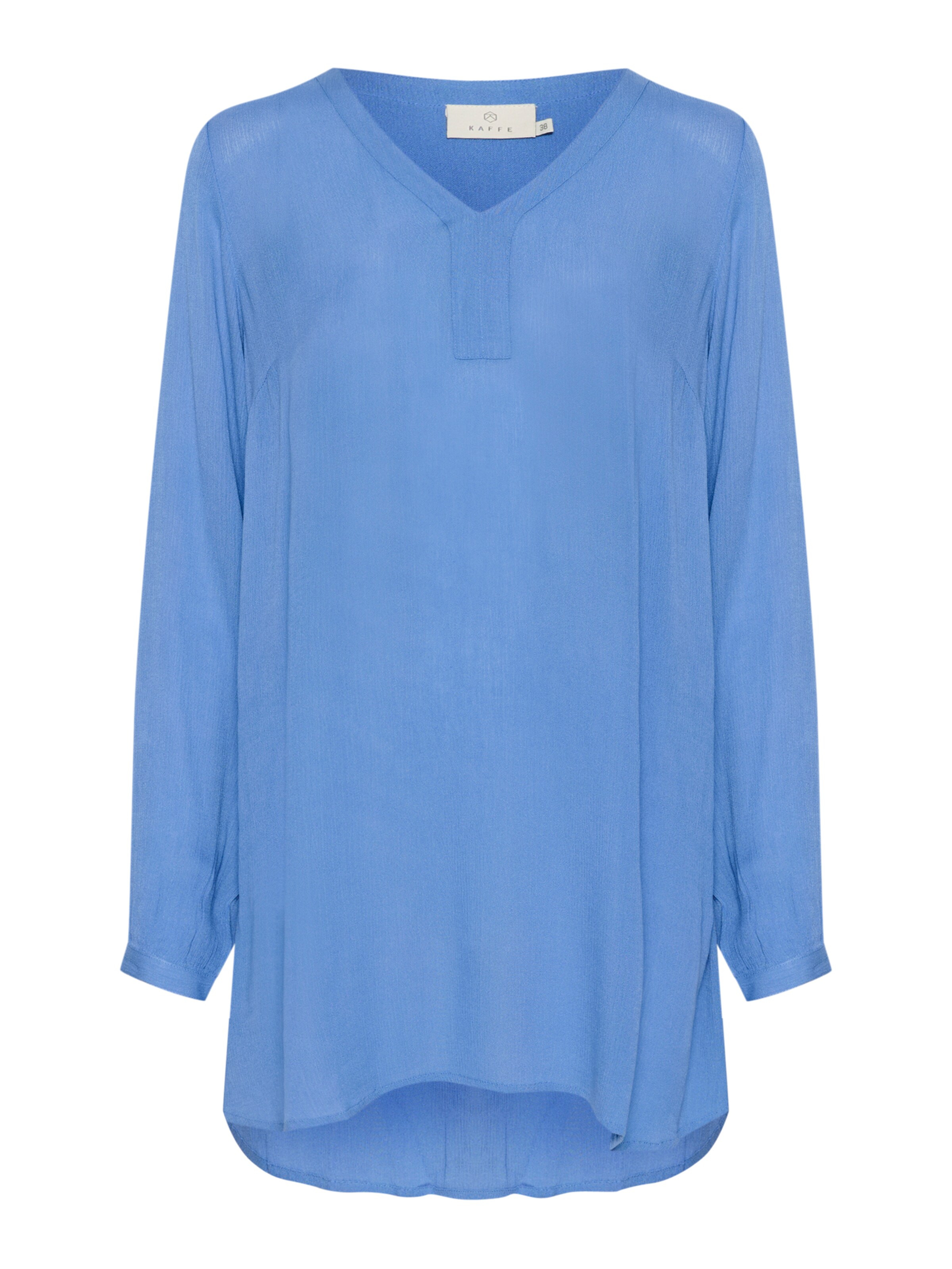 Kaffe Tuniek 'Amber' in Blauw: voorkant