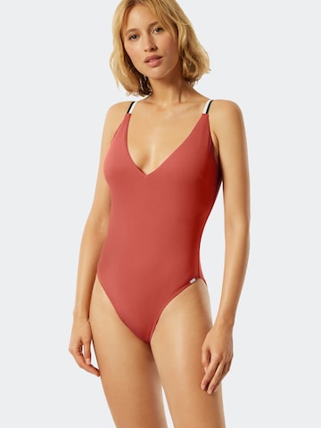 SCHIESSER Swimsuit 'Aqua Californian Dream' in Red