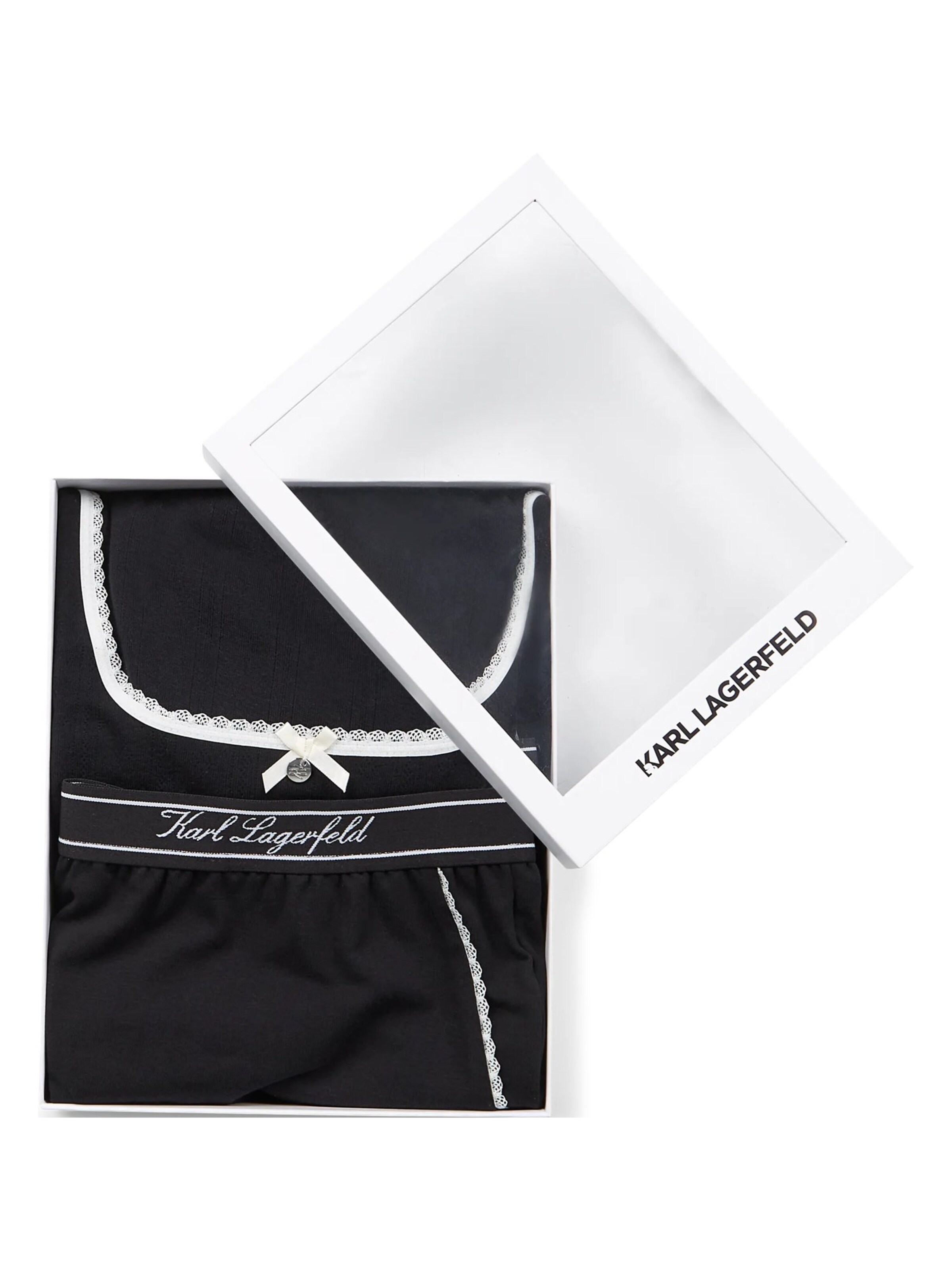 Karl Lagerfeld Pyjamashortsit värissä musta