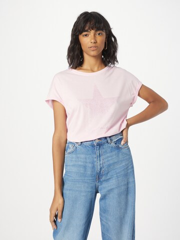 Key Largo Shirt 'GALAXY' in Roze: voorkant