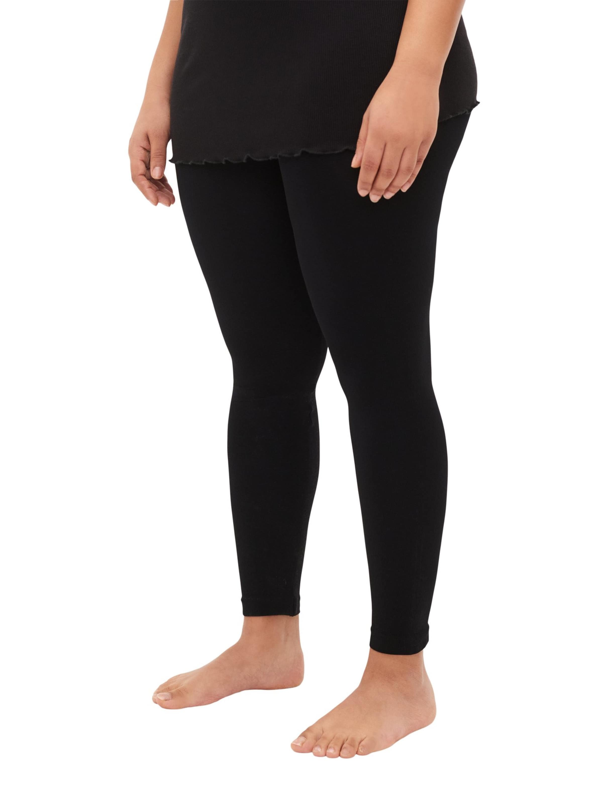 Zizzi Skinny Legíny – černá: přední strana