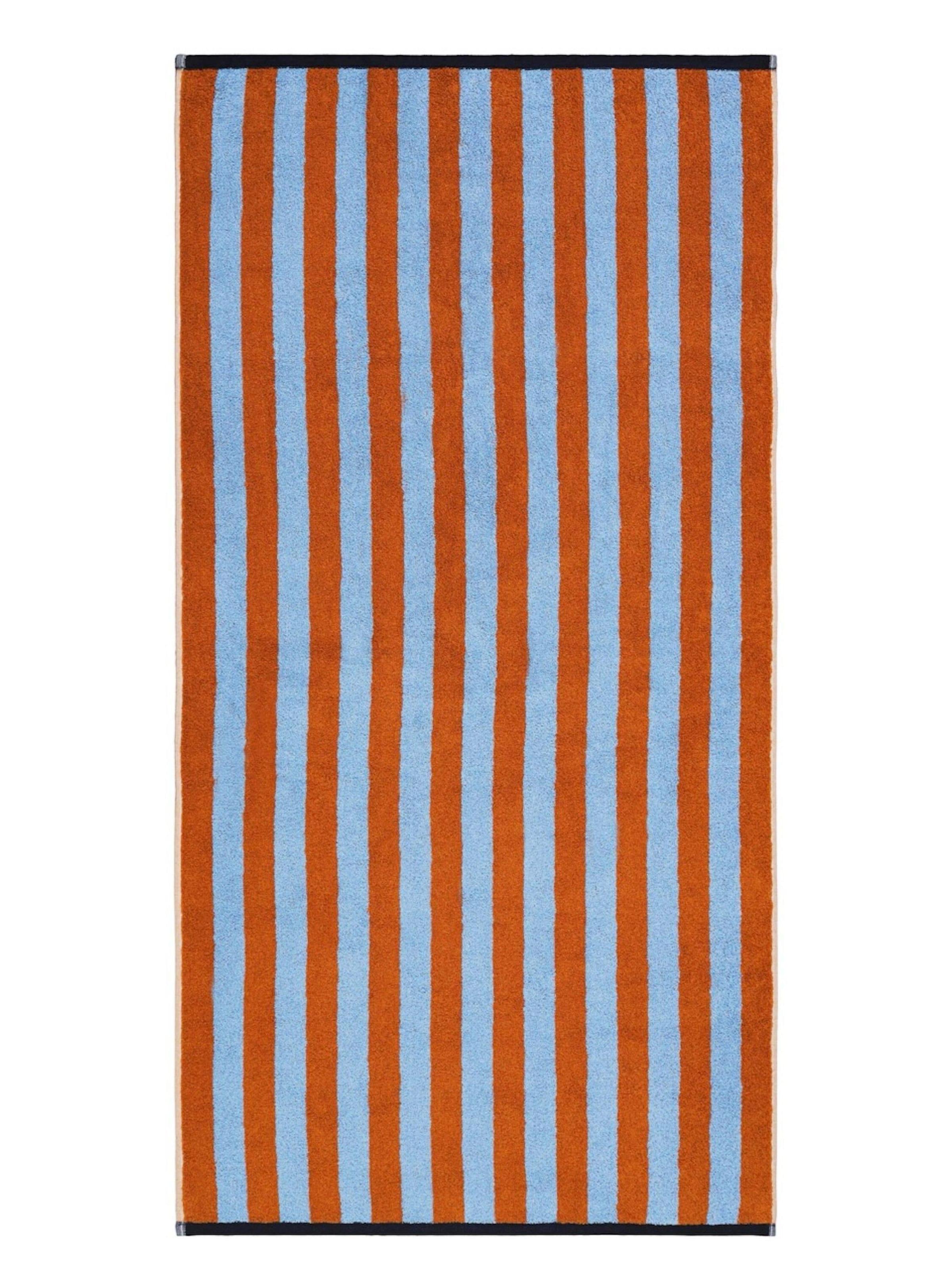 Herzbach home Shower towel 'Good Vibes' in Brown