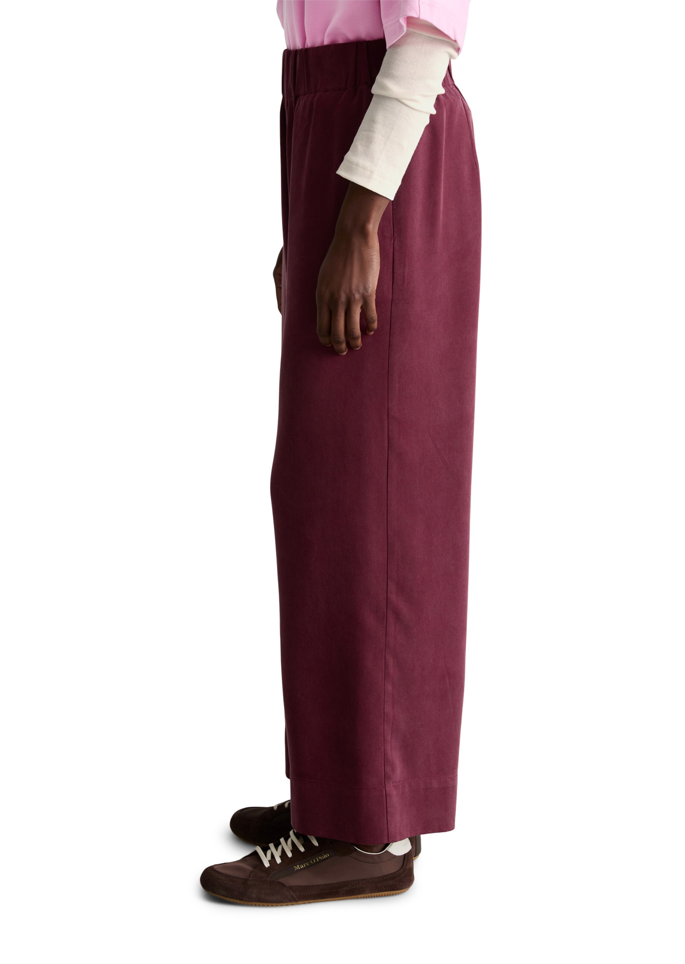 Wide Leg Pantalon Marc O'Polo DENIM en rouge