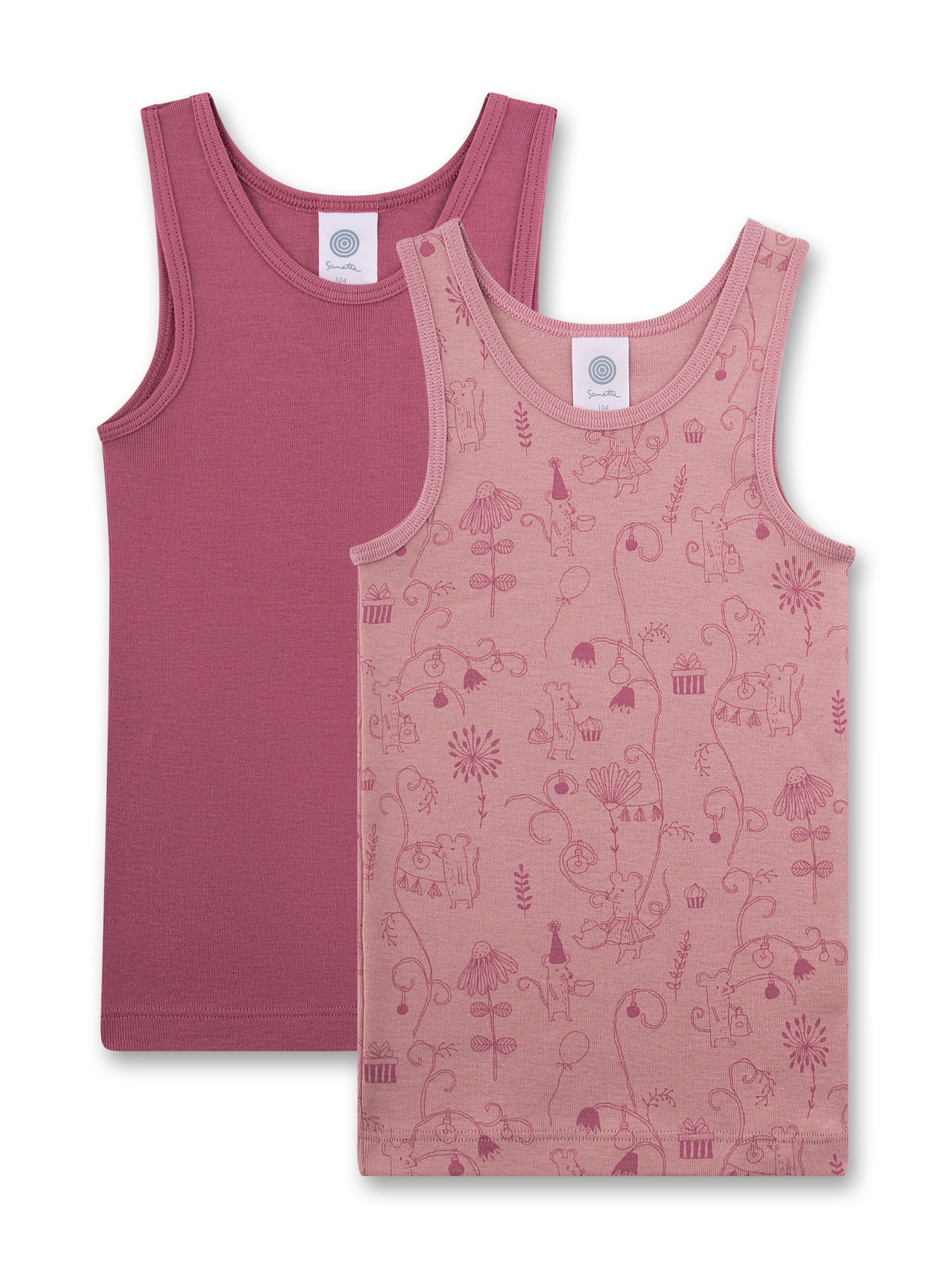 Sanetta Unterhemd in Pink: Vorderseite