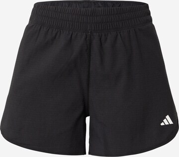 Regular Pantalon de sport 'Run Icons Made With Nature' ADIDAS PERFORMANCE en noir : devant