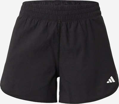 ADIDAS PERFORMANCE Pantalon de sport 'Run Icons Made With Nature' en noir / blanc, Vue avec produit