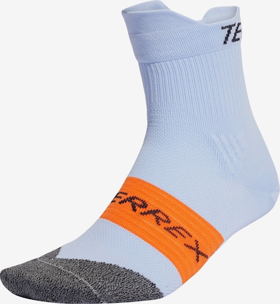 ADIDAS TERREX Athletic Socks in Light blue / mottled grey / Orange / Black, Item view