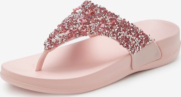 VIVANCE - Zapatos abiertos en rosa: frente