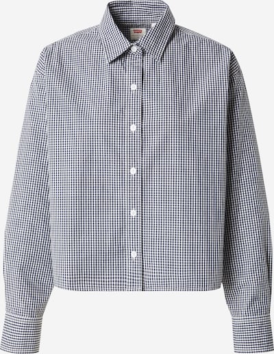 LEVI'S ® Blūze 'Cropped Harlie Shirt', krāsa - tumši zils / balts, Preces skats