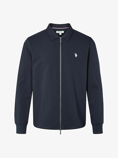 U.S. POLO ASSN. Neuletakki 'Tobey' värissä marine / valkoinen, Tuotenäkymä