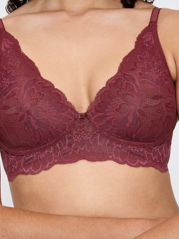 TRIUMPH T-shirt Bra ' Amourette Charm ' in Red