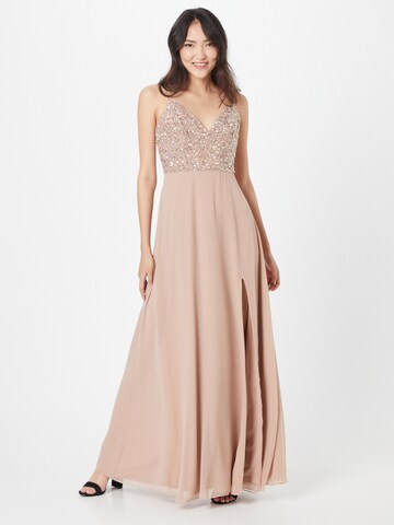 LACE & BEADS Evening Dress 'Marissa' in Pink: front