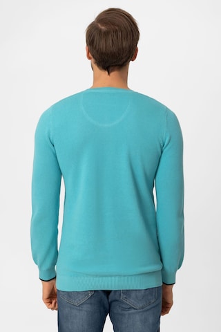 DENIM CULTURE Sweater 'Romario' in Blue
