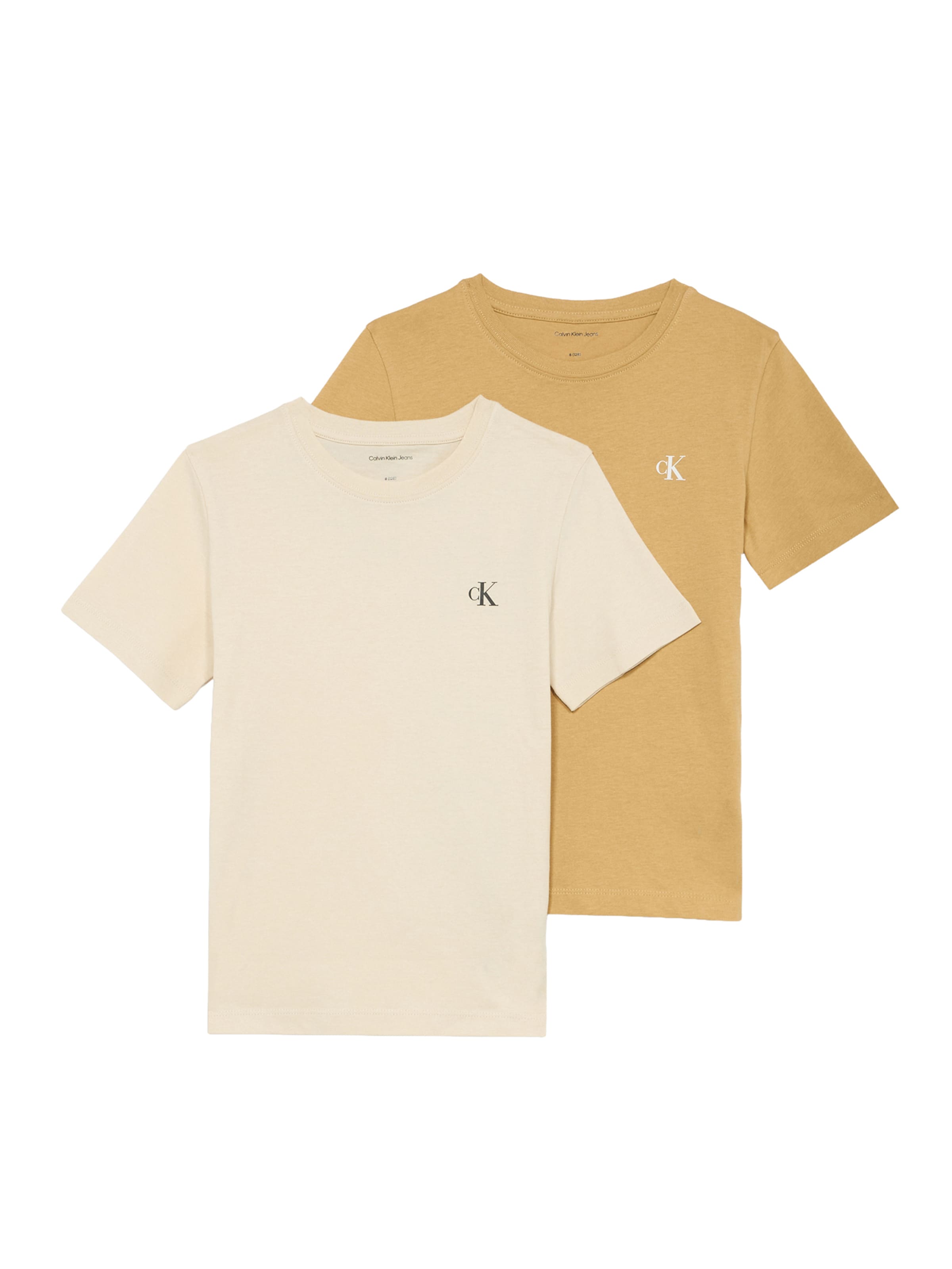 Calvin Klein Jeans Regularen Majica | bež barva: sprednja stran