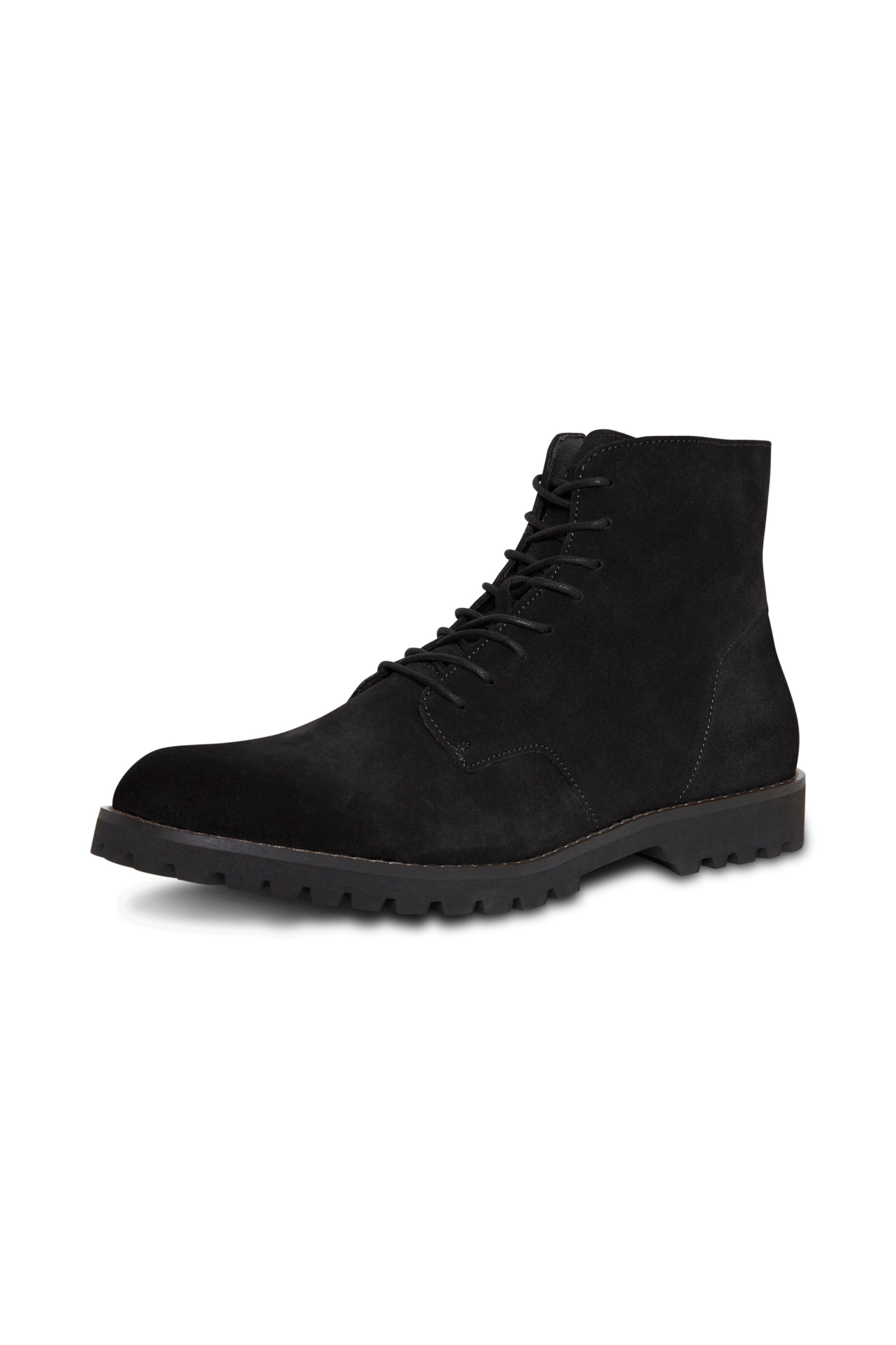 BLEND Lace-Up Boots in Black: front