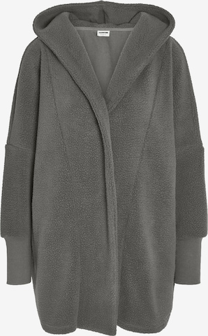 Veste en polaire Noisy may en gris : devant