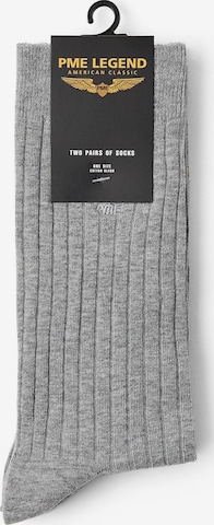 PME Legend Sokken '2-pack ribbed socks' in Grijs: voorkant