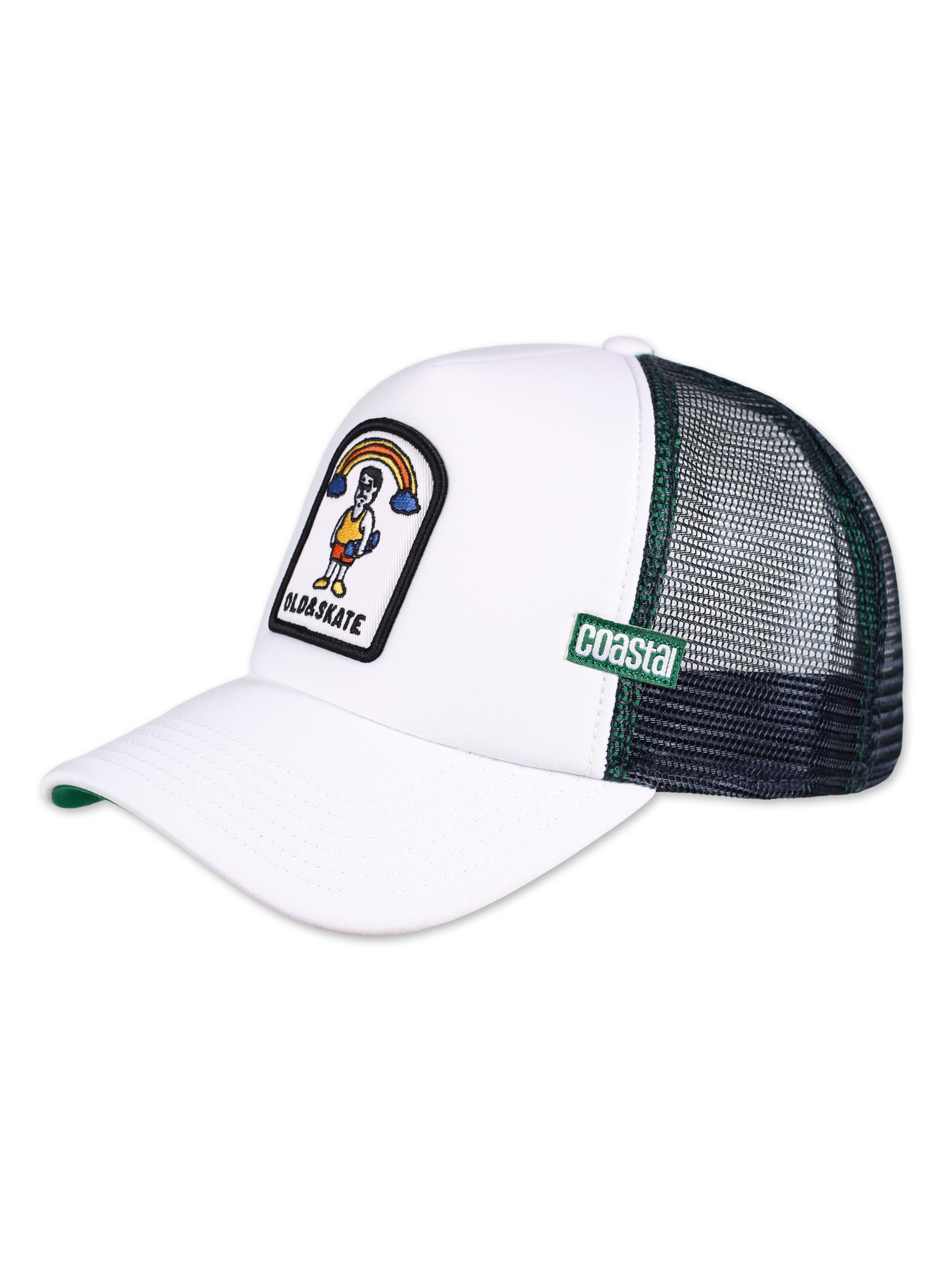 Coastal Hætte 'HFT Old & Skate' i hvid: forside