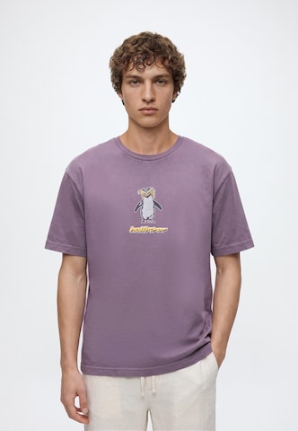 HOLLISTER Футболка в Лиловый: спереди