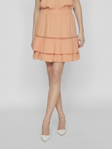 VILA Skirt in Orange: front