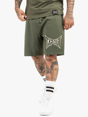 Tapout Regular Trousers in Green: front
