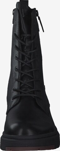 TOM TAILOR DENIM Lace-Up Ankle Boots in Black