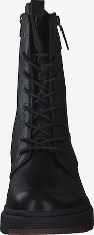 TOM TAILOR DENIM Lace-Up Ankle Boots in Black