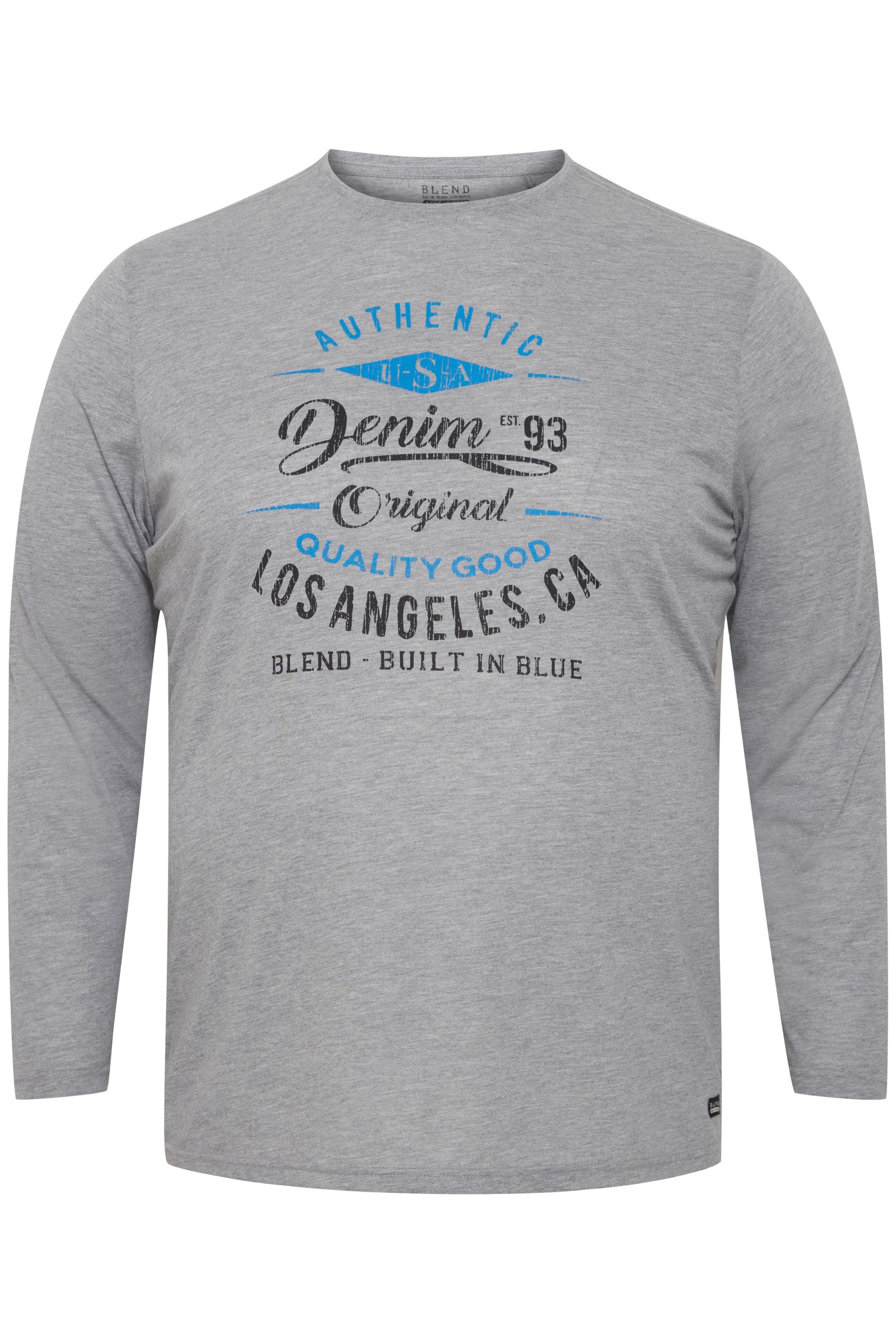 BLEND - Camiseta 'BT Dopper' en gris: frente