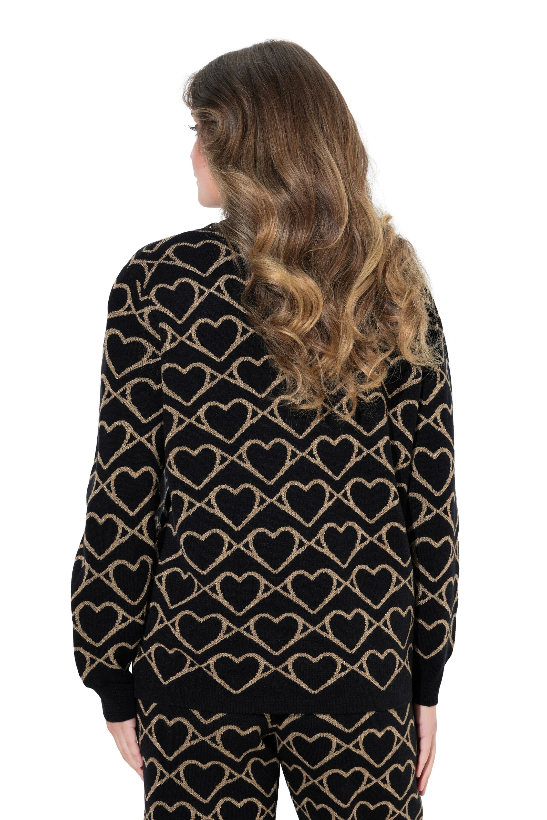 MIAMODA Strickjacke in Schwarz