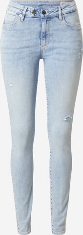 s.Oliver Skinny Jeans i blå: framsida