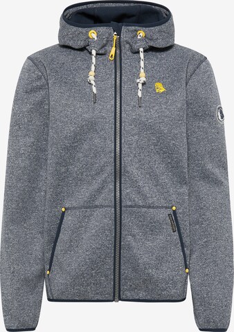 Schmuddelwedda Fleece Jacket in Blue: front