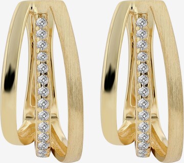Akzent Ohrringe 'Arnika, 925 Sterlingsilber, langlebig' in Gold: Vorderseite
